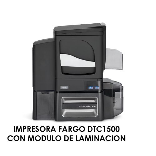 Impresora térmica de tarjetas de PVC.  HID® FARGO® DTC1500– Una y Doble cara